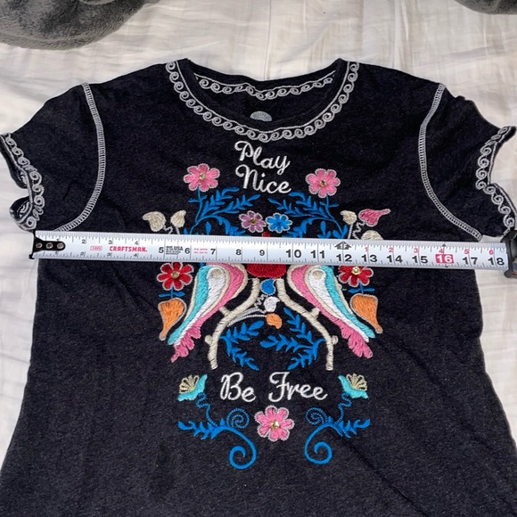 Double D Ranch Embroidered Tunic Top - Picture 10 of 11